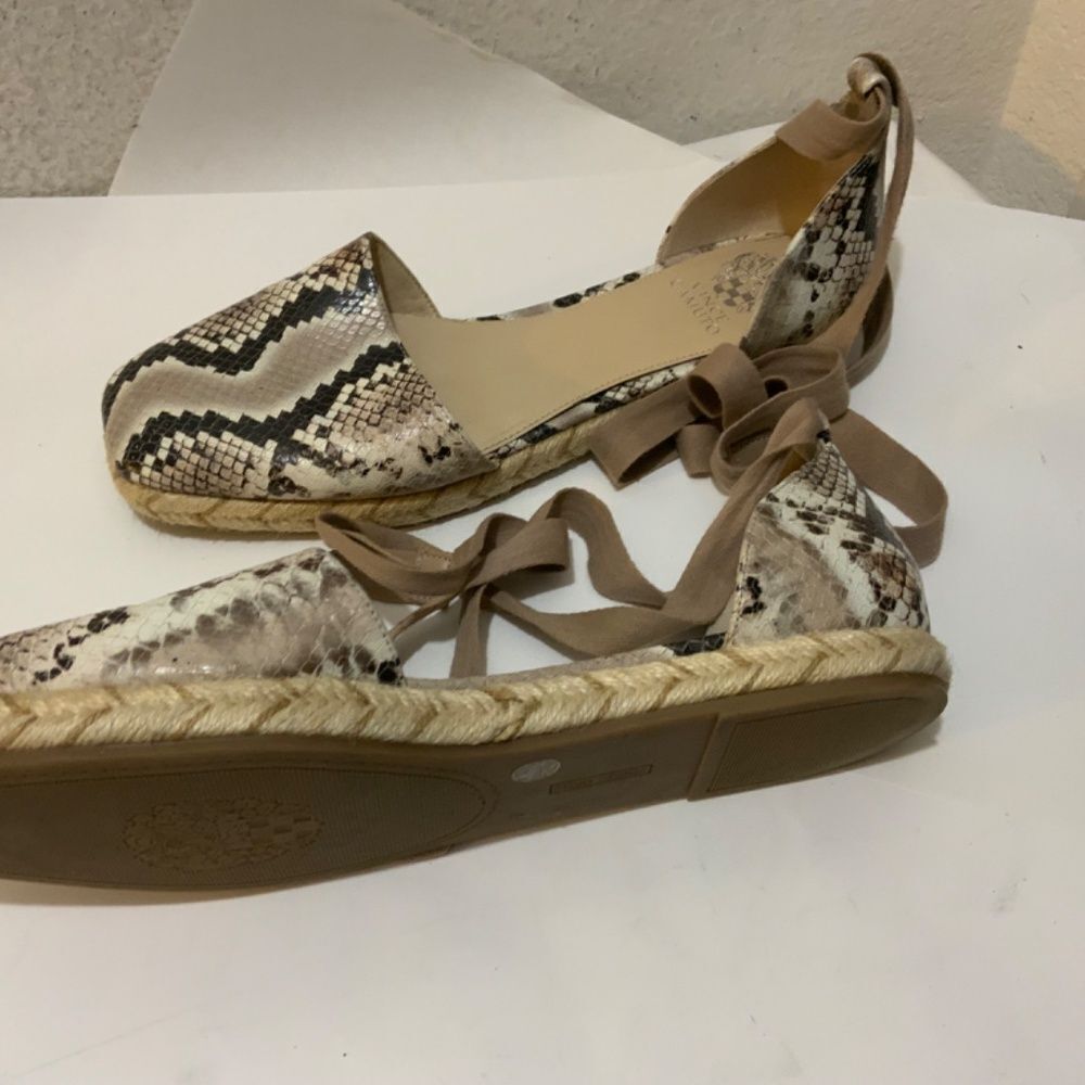 Vince Camuto Jeliany Leather Lace-Up Espadrilles size 11/43 - Picture 9 of 9
